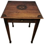 Antiek Frans Houten Bijzettafeltje Plantentafel Haltafeltje thumbnail 1