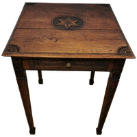 Antiek Frans Houten Bijzettafeltje Plantentafel Haltafeltje