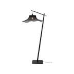Good&mojo Vloerlamp Ibiza - Bamboe Zwart - 83x65x176cm thumbnail 1