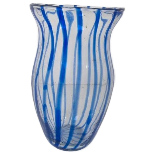 Italiaanse Handgemaakte Vaas Blauw. 1