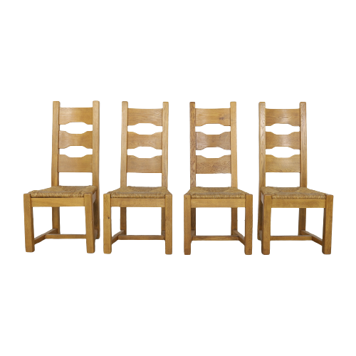 4X Dining Chair Brutalist, 1970S