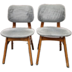 Set 2 Vintage Eetkamer Stoelen Jaren 60 Retro Stoelen thumbnail 1