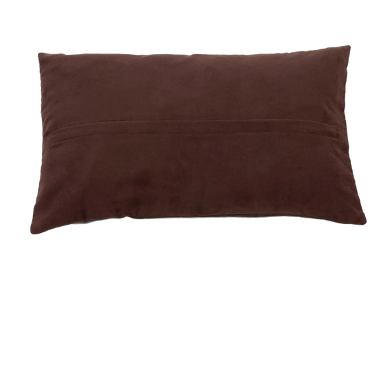 Bazar Bizar | Het Six Panel Leather Kussenhoes - Chocolade - 30x50 1