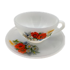 Set Arcopal Grote Kop En Schotel Veldbloemen thumbnail 1