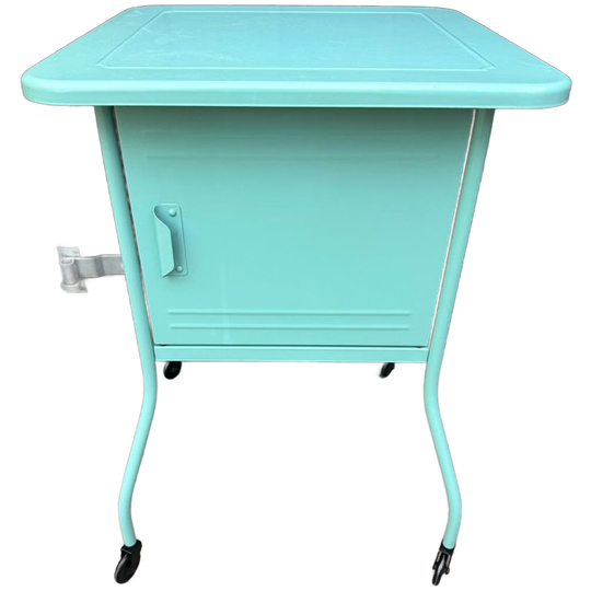 Vintage IKEA Vettre Kastje Op Wielen - Mintgroen 1