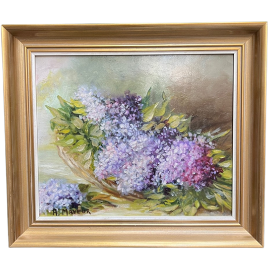 A. Mayeur. Stilleven Met Seringen. 1