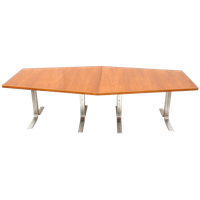 Grote Vintage Vergadertafel / Eettafel Van Lübke Uit De Jaren ’70