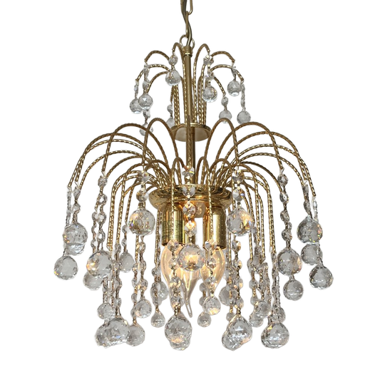 Gemerkte Swarovski Strass Kroonluchter Hanglamp Vintage 1