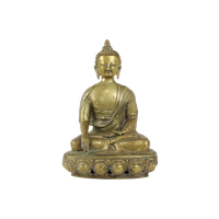 Grote Shakyamuni Boeddha Mudra Tibet Koper Messing Beeld Sculptuur 37Cm