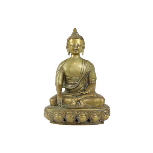 Grote Shakyamuni Boeddha Mudra Tibet Koper Messing Beeld Sculptuur 37cm 1