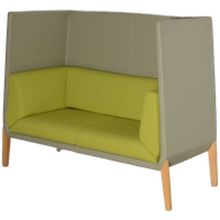 Accord Hoge Design Bank, Grasgroen / Lichtgroen, 135 X 68 Cm