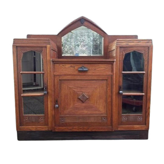 Antieke Art Deco Amsterdamse School Dressior 1