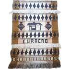 70's Vintage Wandkleed Muurkleed Retro Schilderij Curacao thumbnail 1