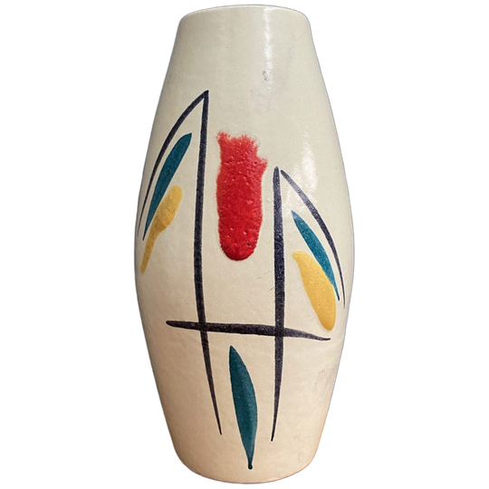 Colorful Scheurich Vase Model 243-22, 1960s 1