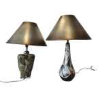 Alexander Kalifano / Modern Impressionist Art Vase Lamps / Circa 1980s thumbnail 1