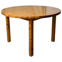 Vintage Ronde Uitschuifbare Eettafel, Reliving