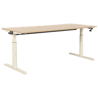 Gispen Tm Bureau Handslinger, Gekalkt Eiken Blad, 180 X 80 Cm