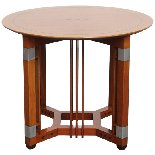 Ronde Schuitema Bijzet/ Salontafel In Art Deco Stijl Uit De Geliefde Decoforma Serie 1