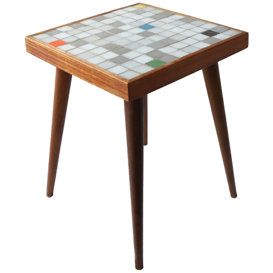 Vintage Mozaïek Planten/bijzettafel, Jaren '60 1