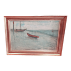 Karel Heymans (1899-1974) Bootjes Aan Het Strand thumbnail 1