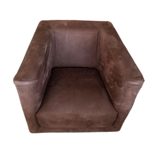 Twee Luxe Lederen Fauteuils – Handgemaakt – Zeer Goede Staat 1