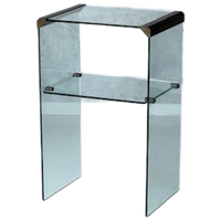 Gallotti & Radice Bijzettafel Vintage Design Side Table Glas