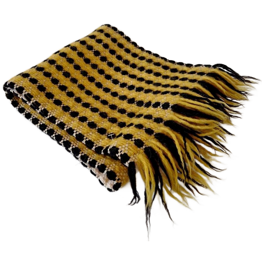 Vintage Tafelloper Loper Kleedje Geel Tafelkleed 1