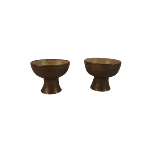 Set Of Two Coup Ceramic Goblets