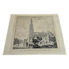 Ets - Paulus Van Liender - (1731-1797 - Lieve Vrouwe Kerk En Toren In Amersfoort - 1759 thumbnail 1