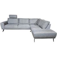 Piet Klerkx Blair Hoekbank - Grijs - Stof - Design - Metaal