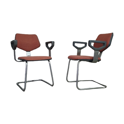 2 X Very Rare Nimbus 2103 Gispen Chair / Circle Software Group 1983