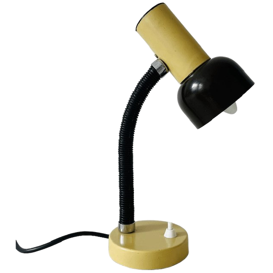 Vintage Gooseneck Bureaulamp Banana Split Massive Zwanenhals 1970’s 1