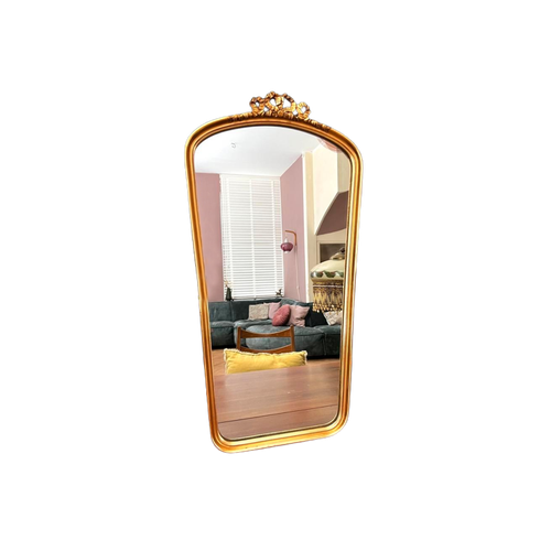 Mooie Sierlijke Antieke Spiegel Met Striklijst