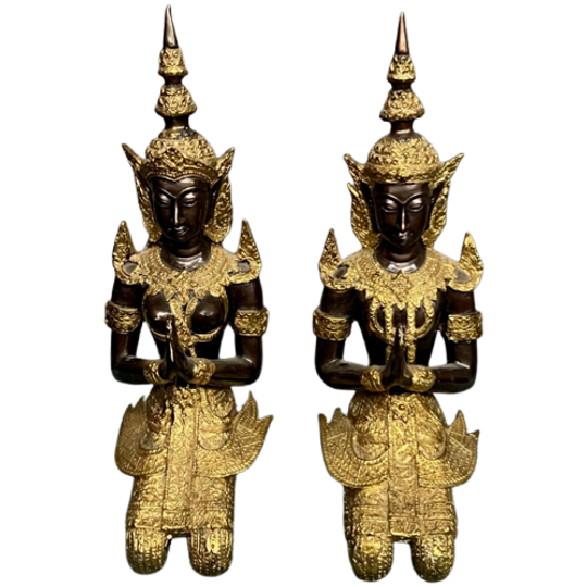 Paar Thaise Boeddha Beeldjes. 1