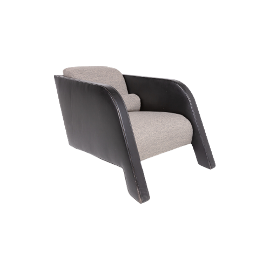 Architectural ‘ypsilon’ Lounge Chair / Fauteuil By Ulf Moritz, 1980’s 1