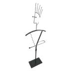 Memphis Style / Postmodern Design - Dressboy / Valet Stand - Gray - Unique Piece thumbnail 1