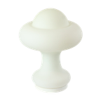 Mushroom Design Lamp Frosted Glass Mat Space Age Peill & Putzler thumbnail 1