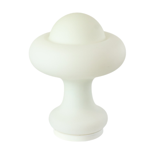 Mushroom Design Lamp Frosted Glass Mat Space Age Peill & Putzler 1