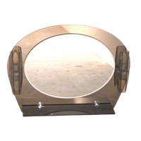 Mid-Century Italian Mirror With Sconces & Console