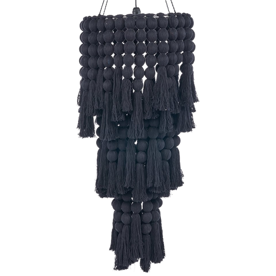 Bazar Bizar | Katoenen Kroonluchter Nomad - Zwart - Xl 1