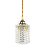 Vintage Glazen Lampenkap Helder Glas thumbnail 1