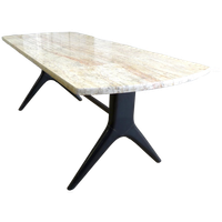Prachtige Retro Vintage Midcentury Travertin Salontafel