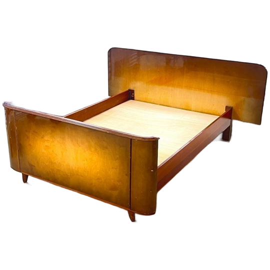 Vintage Bed Twijfelaar Jaren 60 Hoogglans 1