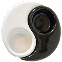 Vintage Ying Yang Waxinehouders Kandelaar Kandelaars