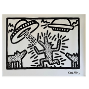 Keith Haring, Untitled, (Dogs With Ufo’S), 1982, Licensed By Artestar Ny, Printed In U.K.