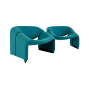 Pair Of Arm Chairs F598 By Pierre Paulin For Artifort, 1980