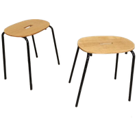 2 X Sostrene Grene Kruk, Hout En Metaal, P/p/s