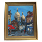 Modern Schilderij Gesigneerd Ergo, Paris Street Scene thumbnail 1