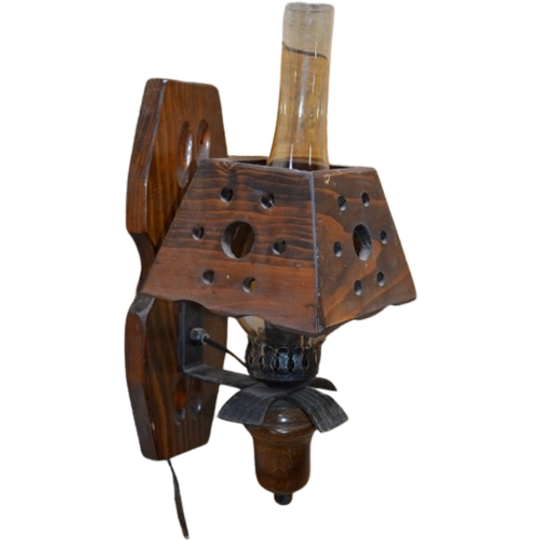 Houten Wandlamp 1