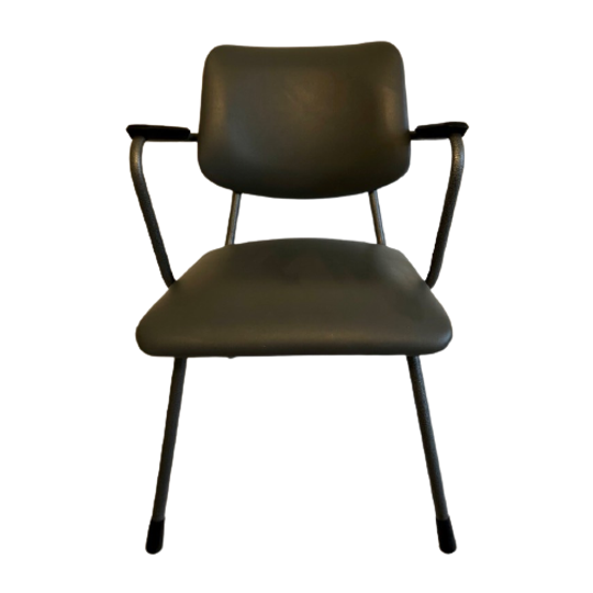 Mooie Grijze Gispen D07 Fauteuil | Design 1